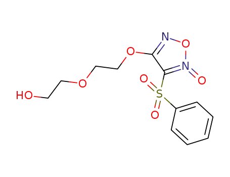 4-(2-(2-hydroxyethoxy)ethoxy)-3-(phenylsulfonyl)-1,2,5-oxadiazole 2-oxide