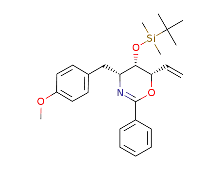 (4R,5S,6S)-5-(tert-butyldimethylsilyloxy)-4-(4-methoxybenzyl)-2-phenyl-6-vinyl-5,6-dihydro-4H-1,3-oxazine