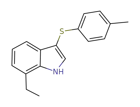 7-ethyl-3-(p-tolylthio)-1H-indole