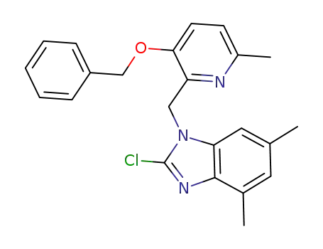 1-(3-benzyloxy-6-methyl-pyridin-2-ylmethyl)-2-chloro-4,6-dimethyl-1H-benzoimidazole