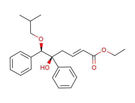 ethyl (E,5RS,6SR)-5-hydroxy-6-isobutyloxy-5,6-diphenylhex-2-enoate
