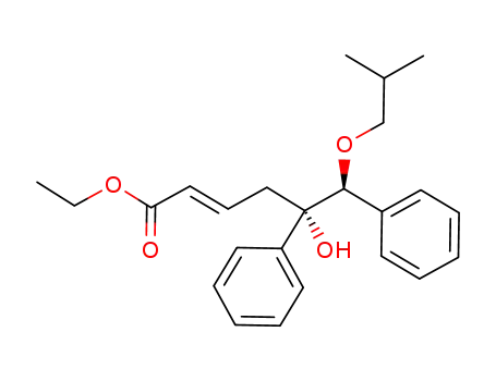 ethyl (E,5SR,6SR)-5-hydroxy-6-isobutyloxy-5,6-diphenylhex-2-enoate