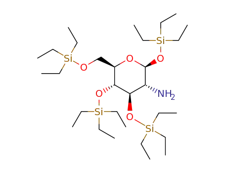 2-deoxy-2-amino-1,3,4,6-tetra-O-triethylsilyl-β-D-glucopyranosyl