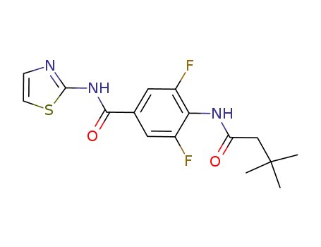 4-(3,3-dimethylbutanamido)-3,5-difluoro-N-(thiazol-2-yl)benzamide