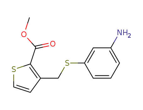 methyl 3-(3-aminophenylthiomethyl)thiophene-2-carboxylate