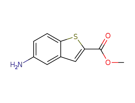 Molecular Structure of 20699-85-8 (Methyl 5-amino-1-benzothiophene-2-carboxylate)