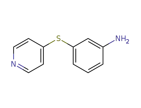 Molecular Structure of 92575-23-0 (Benzenamine, 3-(4-pyridinylthio)-)