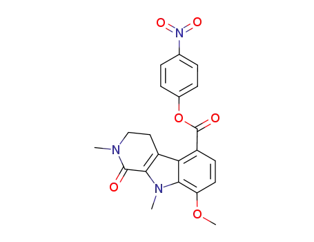4-nitrophenyl 8-methoxy-2,9-dimethyl-1-oxo-1,2,3,4-tetrahydro-β-carboline-5-carboxylate
