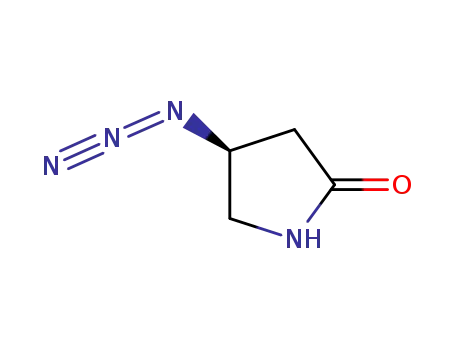 Molecular Structure of 899806-32-7 (2-Pyrrolidinone, 4-azido-, (4S)-)