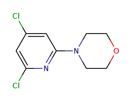 Molecular Structure of 852333-59-6 (4-(4,6-dichloropyridin-2-yl)Morpholine)