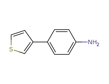Molecular Structure of 834884-74-1 (4-(THIOPHEN-3-YL)ANILINE)