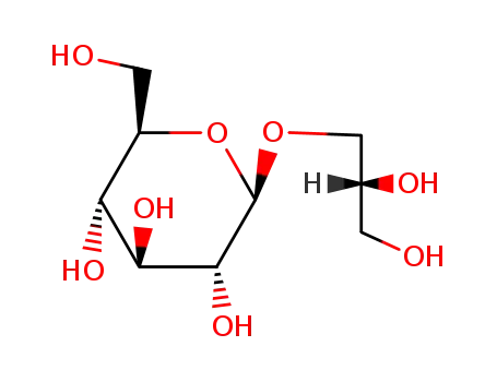 Molecular Structure of 23202-73-5 (b-D-Glucopyranoside,(2R)-2,3-dihydroxypropyl)