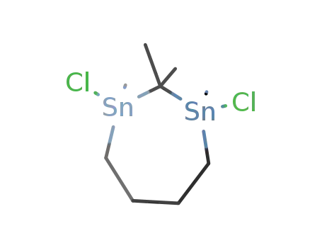 Molecular Structure of 143255-51-0 (1,3-Distannepane, 1,3-dichloro-1,2,2,3-tetramethyl-)