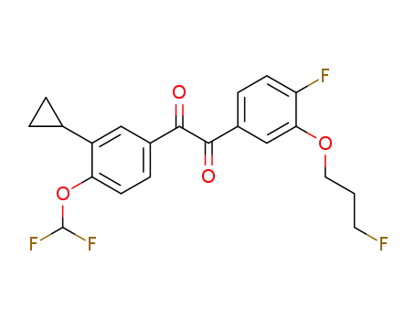 1-(3-cyclopropyl-4-(difluoromethoxy)phenyl)-2-(4-fluoro-3-(3-fluoropropoxy)phenyl)ethane-1,2-dione