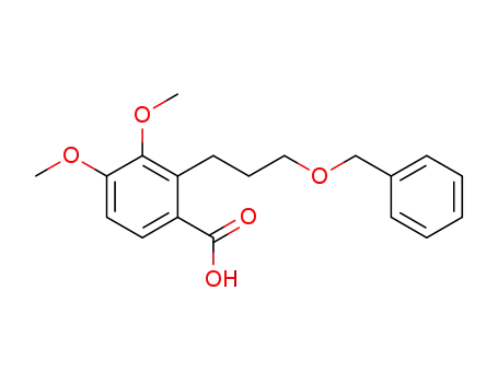 2-(3-benzyloxy-propyl)-3,4-dimethoxy-benzoic acid