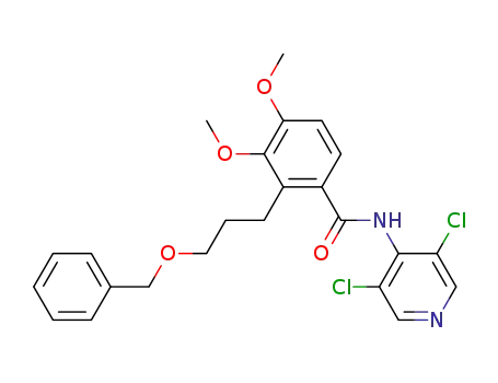 2-(3-benzyloxy-propyl)-N-(3,5-dichloro-pyridin-4-yl)-3,4-dimethoxy-benzamide