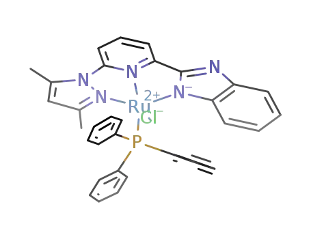 [(2-(benzoimidazol-2-yl)-6-(3,5-dimethylpyrazol-1-yl)pyridine(-1H))RuCl(PPh3)]