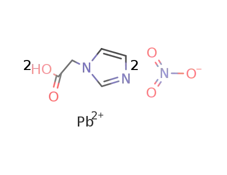 [[Pb(2-(1H-imidazole-1-yl)acetic acid)2(NO3)](NO3)]n