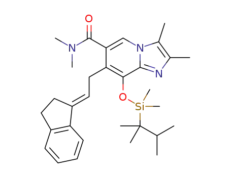 7-[(2E)-2-(2,3-dihydro-1H-inden-1-ylidene)ethyl]-8-([dimethyl(1,1,2-trimethylpropyl)silyl]oxy)-n,n,2,3-tetramethylimidazo[1,2-a]pyridine-6-carboxamide