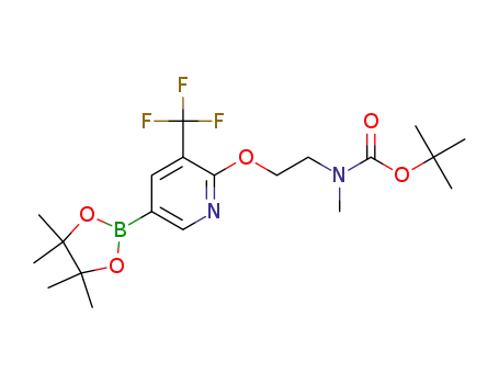 tert-butyl methyl(2-(5-(4,4,5,5-tetramethyl-1,3,2-dioxaborolan-2-yl)-3-(trifluoromethyl)pyridin-2-yloxy)ethyl)carbamate