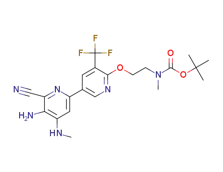 tert-butyl 2-(5-amino-6-cyano-4-(methylamino)-5'-(trifluoromethyl)-2,3'-bipyridin-6'-yloxy)ethyl(methyl)carbamate