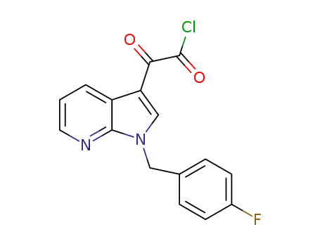 1-(4-fluorobenzyl)-7-azaindol-3-yl-glycoxylic acid chloride