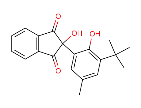 1H-Indene-1,3(2H)-dione, 2-(3-(1,1-dimethylethyl)-2-hydroxy-5-methylphenyl)-2-hydroxy-