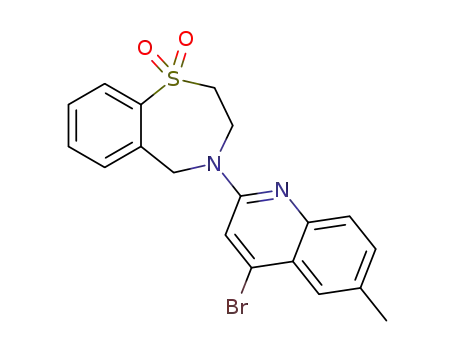 4-(4-bromo-6-methylquinolin-2-yl)-2,3,4,5-tetrahydro-1,4-benzothiazepine 1,1-dioxide