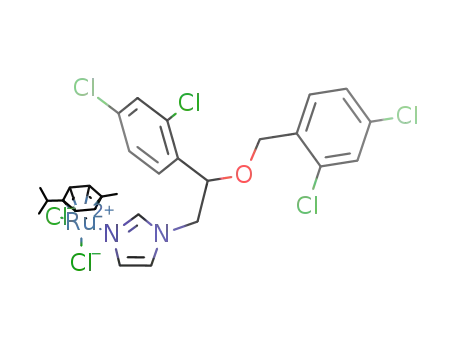 [(η6-p-cymene)RuCl2(miconazole)]