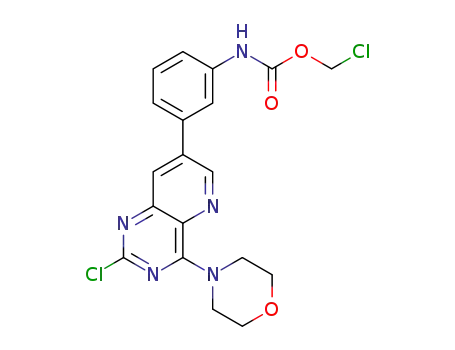 chloromethyl (3-(2-chloro-4-morpholinopyrido[3,2-d]pyrimidin-7-yl)phenyl)carbamate