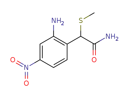 2-(2-amino-4-nitrophenyl)-2-(methylthio)acetamide