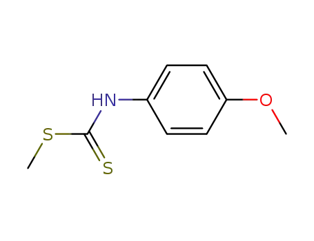 Molecular Structure of 34956-06-4 (Carbamodithioic acid, (4-methoxyphenyl)-, methyl ester)