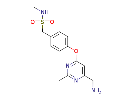 1-[4-[6-(aminomethyl)-2-methyl-pyrimidin-4-yl]oxyphenyl]-N-methyl-methanesulfonamide