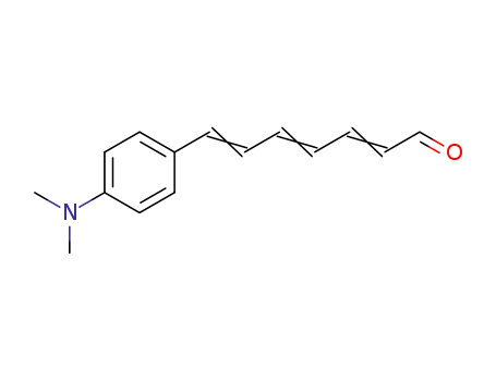 Molecular Structure of 128184-34-9 (2,4,6-Heptatrienal, 7-[4-(dimethylamino)phenyl]-)