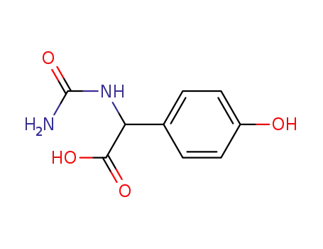 Molecular Structure of 72500-37-9 ((carbamoylamino)(4-hydroxyphenyl)acetic acid)