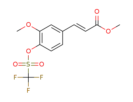 (2E)-3-[3-methox-4-[[(trifluormethyl)sulfonyl]oxy]phenyl]methyl ester