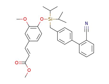 (E)-methyl 3-(4-(((2'-cyanobiphenyl-4-yl)methyl)diisopropylsilyloxy)-3-methoxyphenyl)acrylate