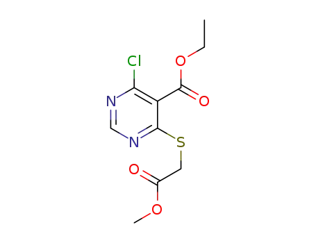ethyl 4-chloro-6-((2-methoxy-2-oxoethyl)thio)pyrimidine-5-carboxylate