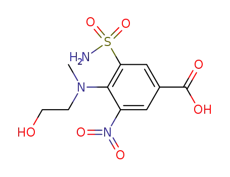 4-[(2-Hydroxy-ethyl)-methyl-amino]-3-nitro-5-sulfamoyl-benzoic acid