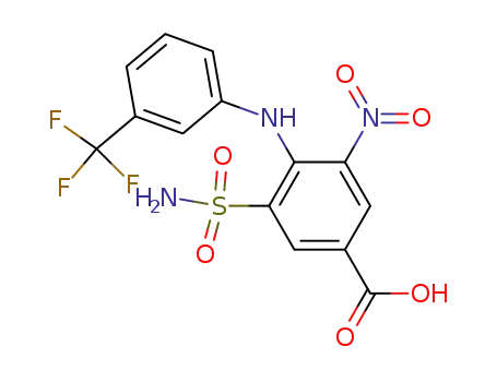 3-nitro-5-sulphamyl-4-(m-trifluoromethylanilino)-benzoic acid