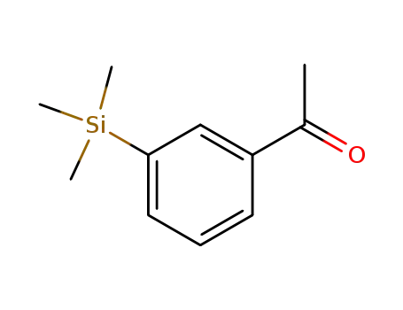 Molecular Structure of 17983-62-9 (Ethanone, 1-[3-(trimethylsilyl)phenyl]-)