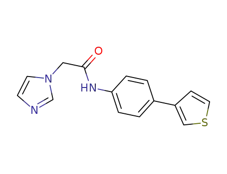 2-(1H-imidazol-1-yl)-N-(4-(thiophen-3-yl)phenyl)acetamide