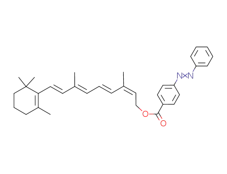 9-(4-Phenylazo-benzoyloxy)-3.7-dimethyl-1t-(2.2.6-trimethyl-cyclohexen-(6)-yl)-nonatetraen-(1.3t.5t.7c)
