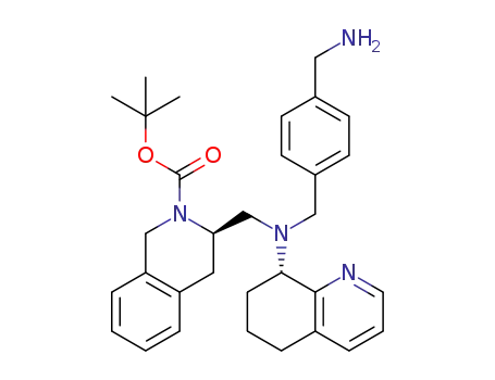 tert-butyl (R)-3-(((4-(aminomethyl)benzyl)((S)-5,6,7,8-tetrahydroquinolin-8-yl)amino)methyl)-3,4-dihydroisoquinoline-2(1H)-carboxylate