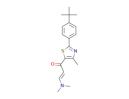 (E)-1-(2-(4-(tert-b utyl)phenyl)-4-methylthiazol-5-yl)-3-(dimethylamino)prop-2-en-1-one