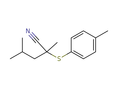 2,4-dimethyl-2-(p-tolylthio)pentanenitrile