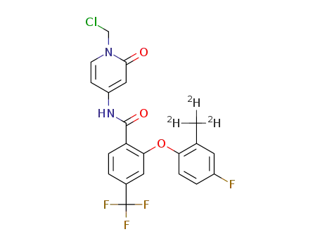 N-[1-(chloromethyl)-2-oxo-1,2-dihydropyridin-4-yl]-2-[4-fluoro-2-(methyl-d3)phenoxy]-4-(trifluoromethyl)benzamide
