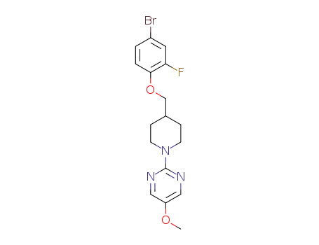 2-(4-((4-bromo-2-fluorophenoxy)methyl)piperidin-1-yl)-5-methoxypyrimidine