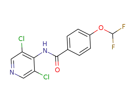 N-(3,5-dichloro-4-pyridyl)-4-(difluoromethoxy)benzamide
