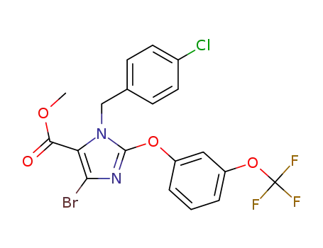 methyl 4-bromo-1-[(4-chlorophenyl)methyl]-2-[3-(trifluoromethoxy)phenoxy]-1H-imidazole-5-carboxylate